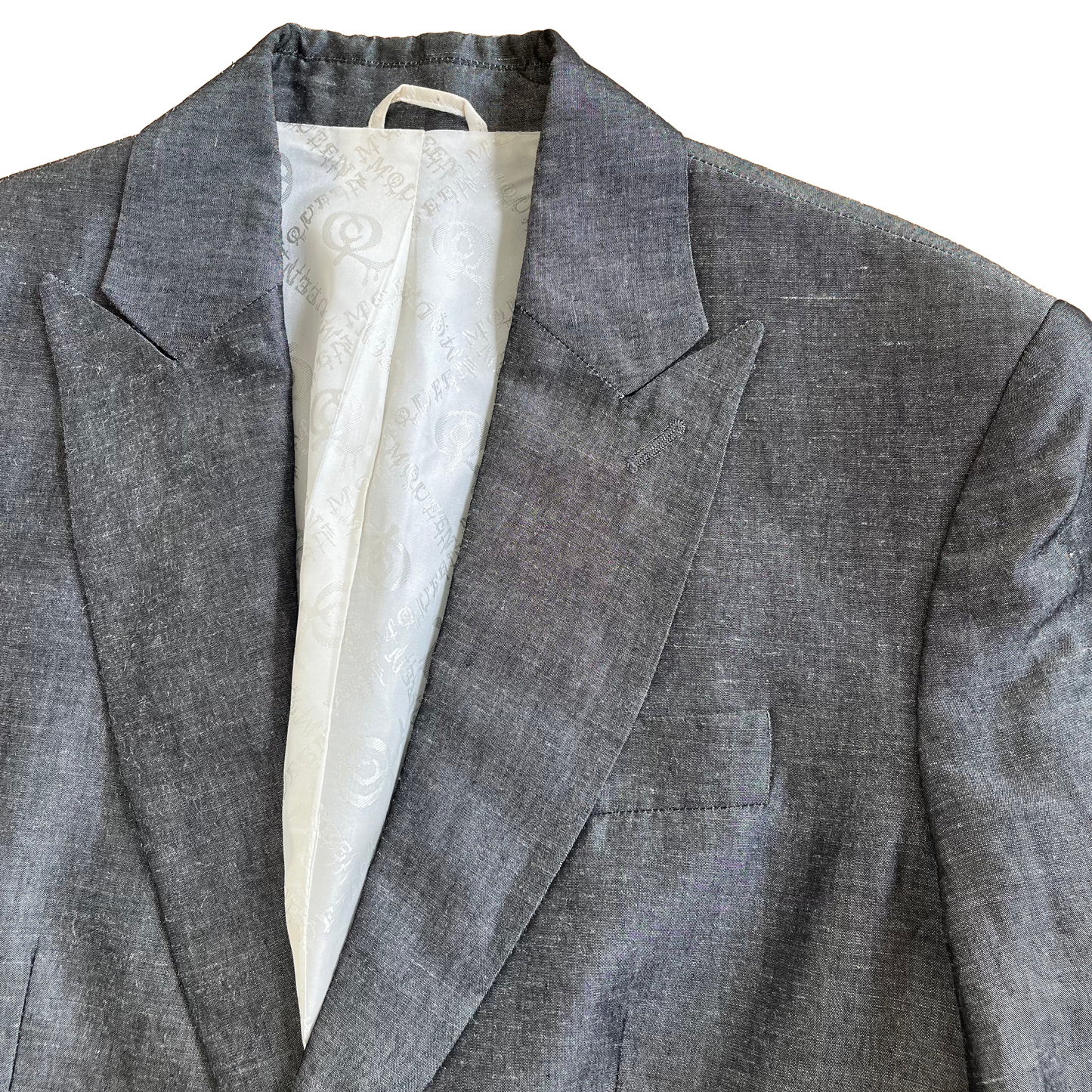 Alexander McQueen SS 1999 “No.13” Grey Embroidered Suit