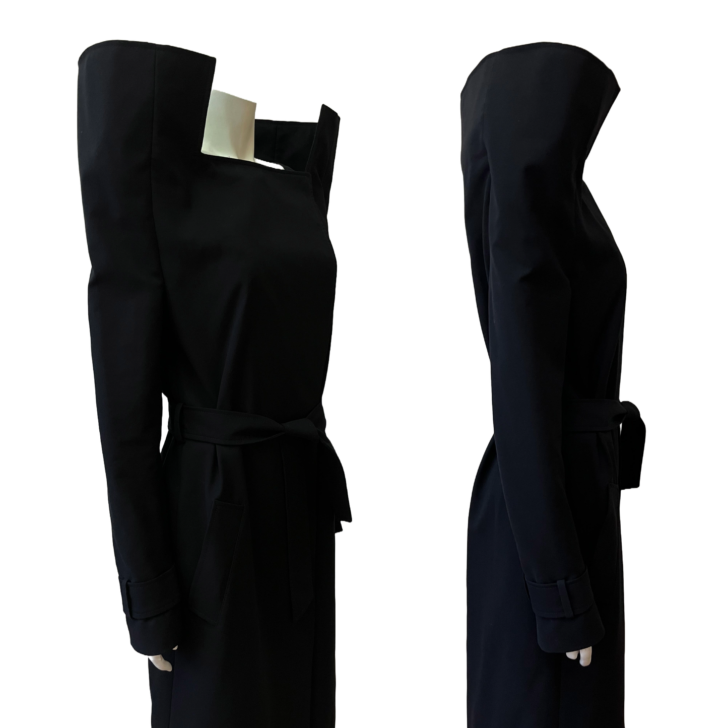 Martin Margiela AW 2008 Black ‘CONE’ Trench Coat