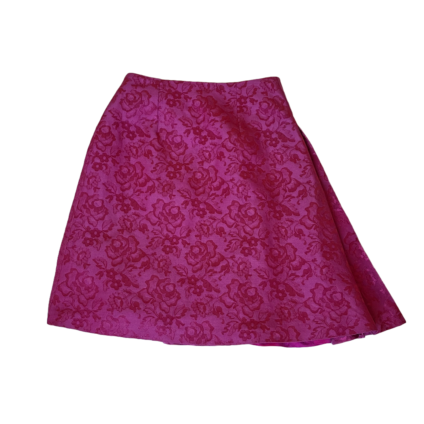 Christian Dior by John Galliano AW 1998 Magenta Pink Brocade Wrap Skirt