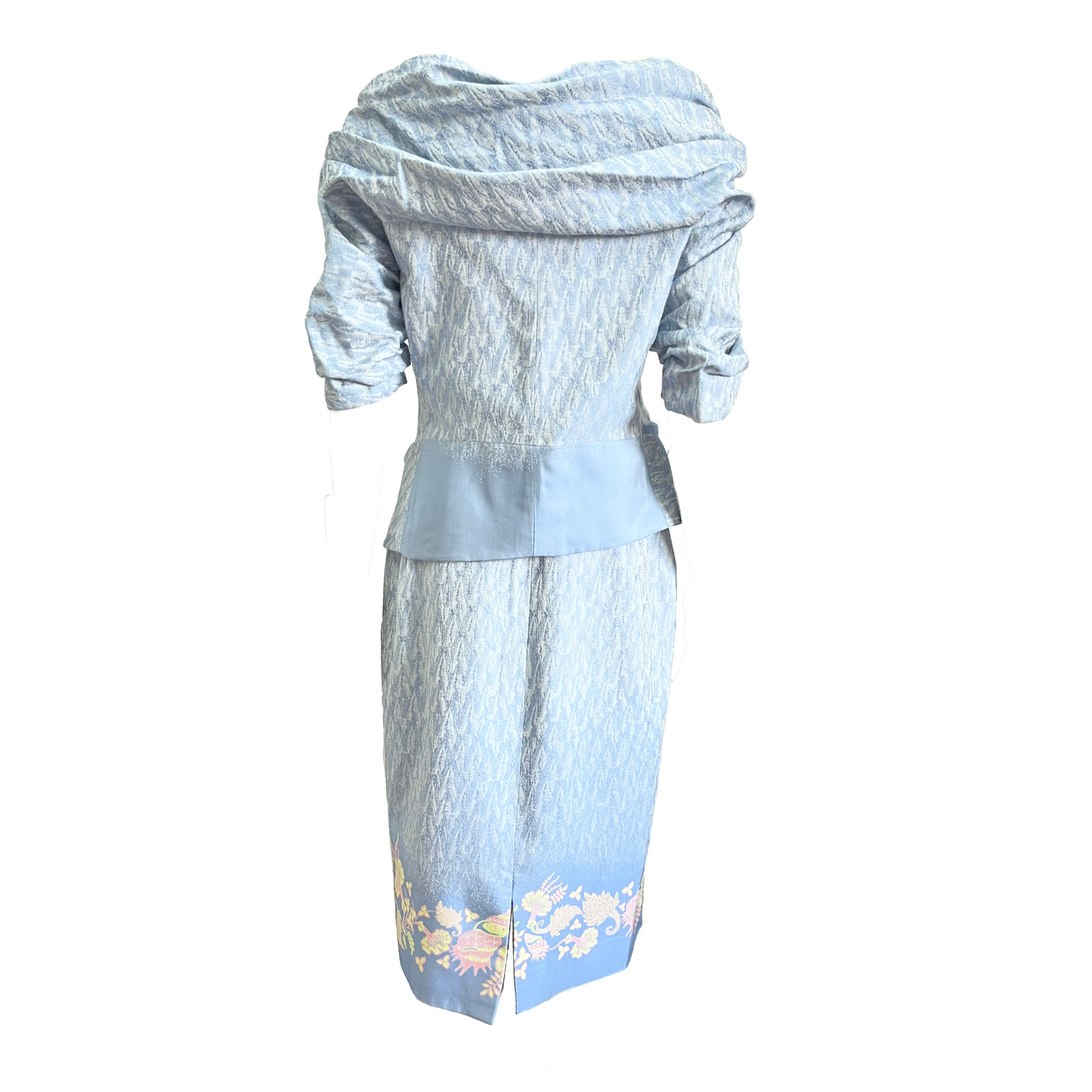 Christian Lacroix SS 1999 Light Blue Jacket Skirt Set