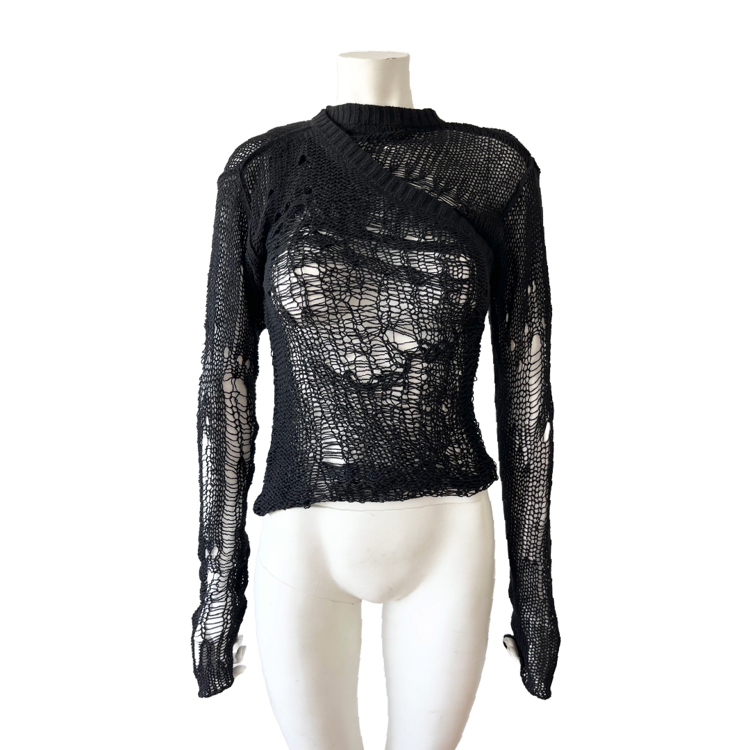Rick Owens SS 2022 Fogachine Spider Knit Sweater