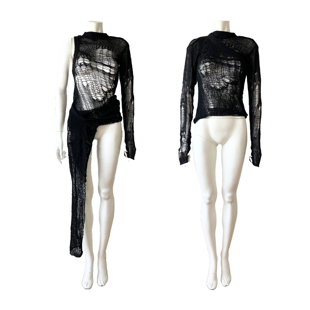 Rick Owens SS 2022 Fogachine Spider Knit Sweater