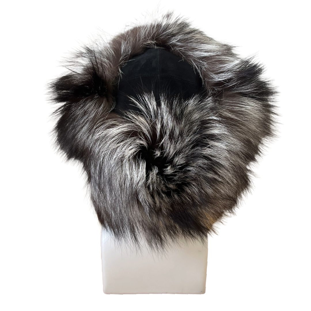 Christian Dior by John Galliano Grey Fox Fur Chapka