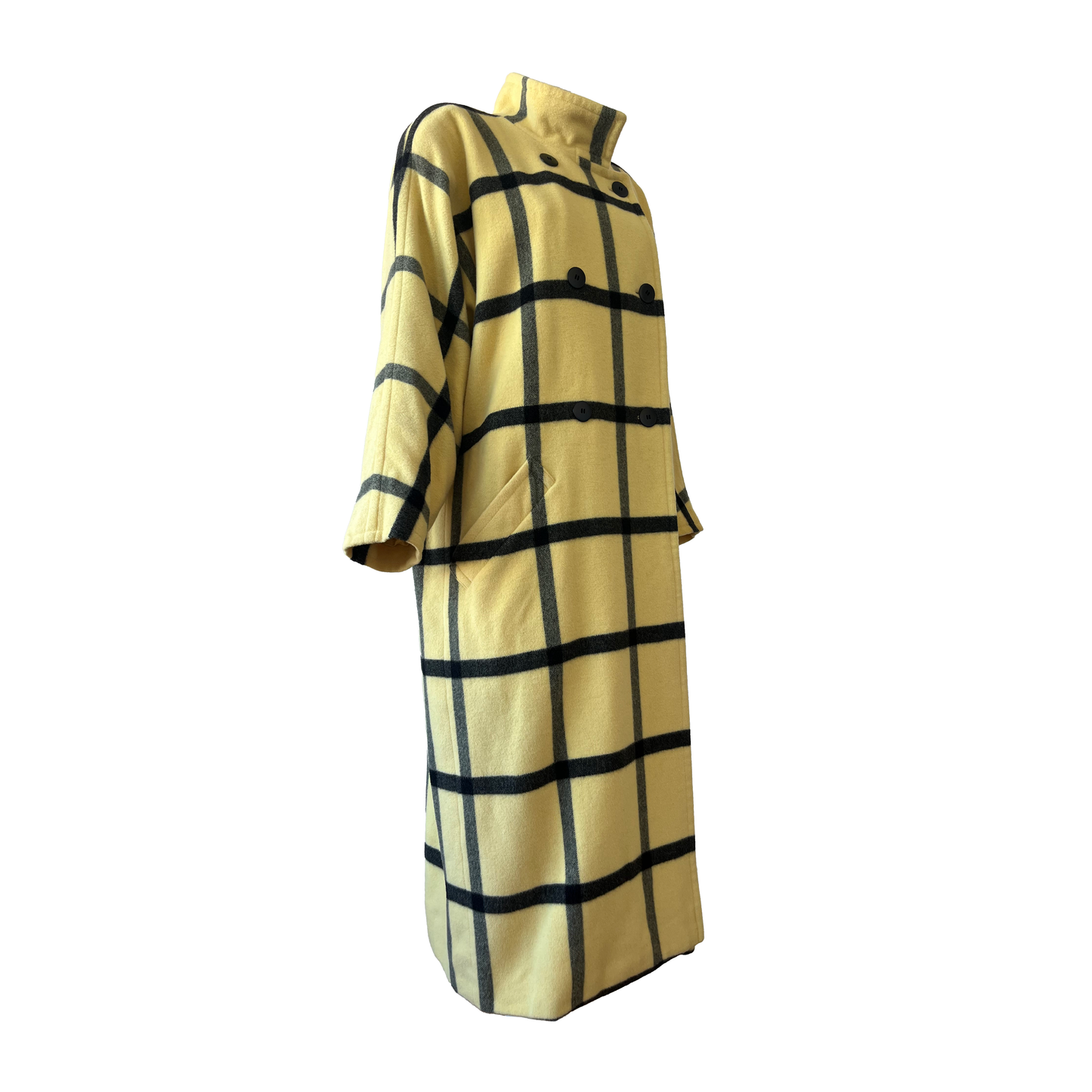 Escada “Princess Diana” Yellow Check Coat