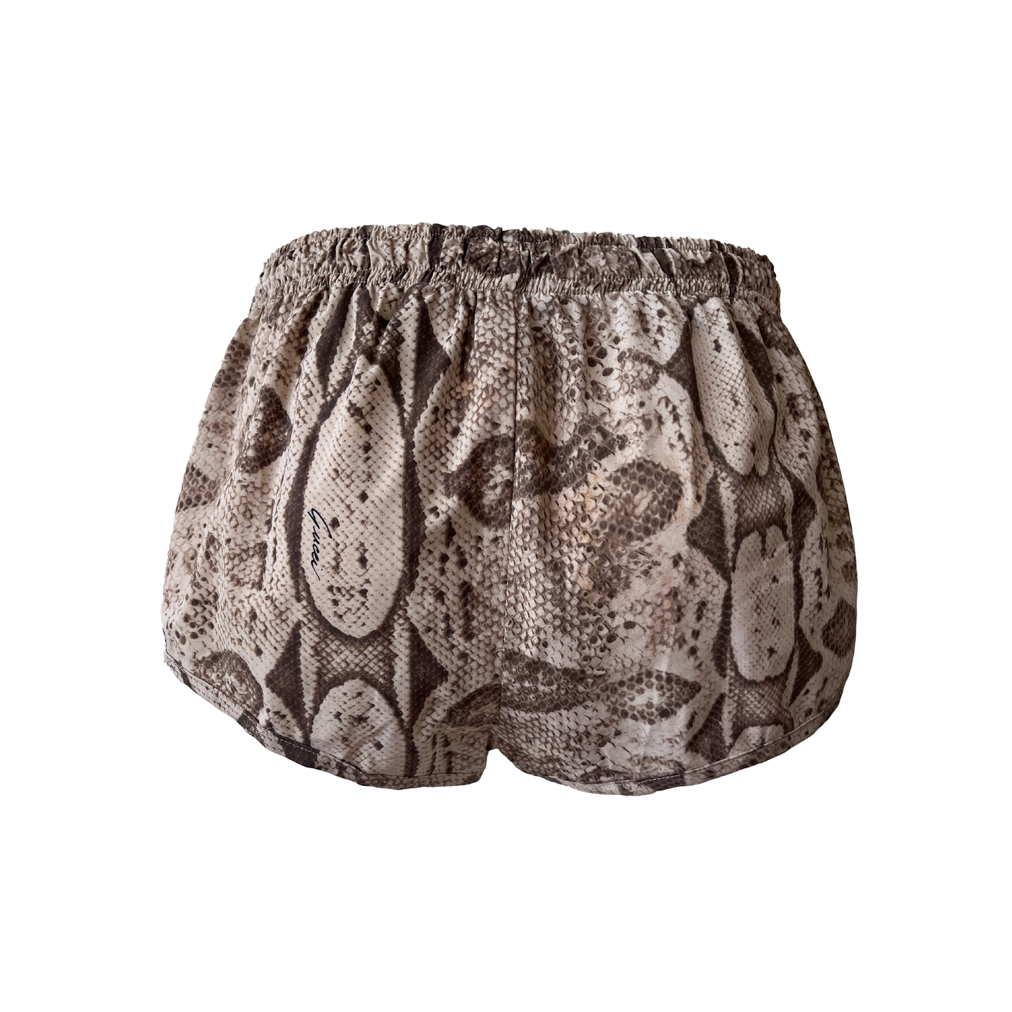 Gucci SS 2000 Python Printed Micro Shorts by Tom Ford