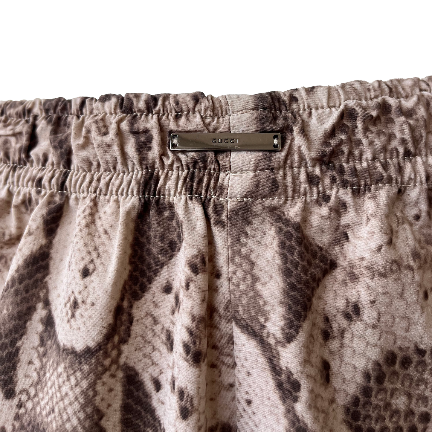Gucci SS 2000 Python Printed Micro Shorts by Tom Ford