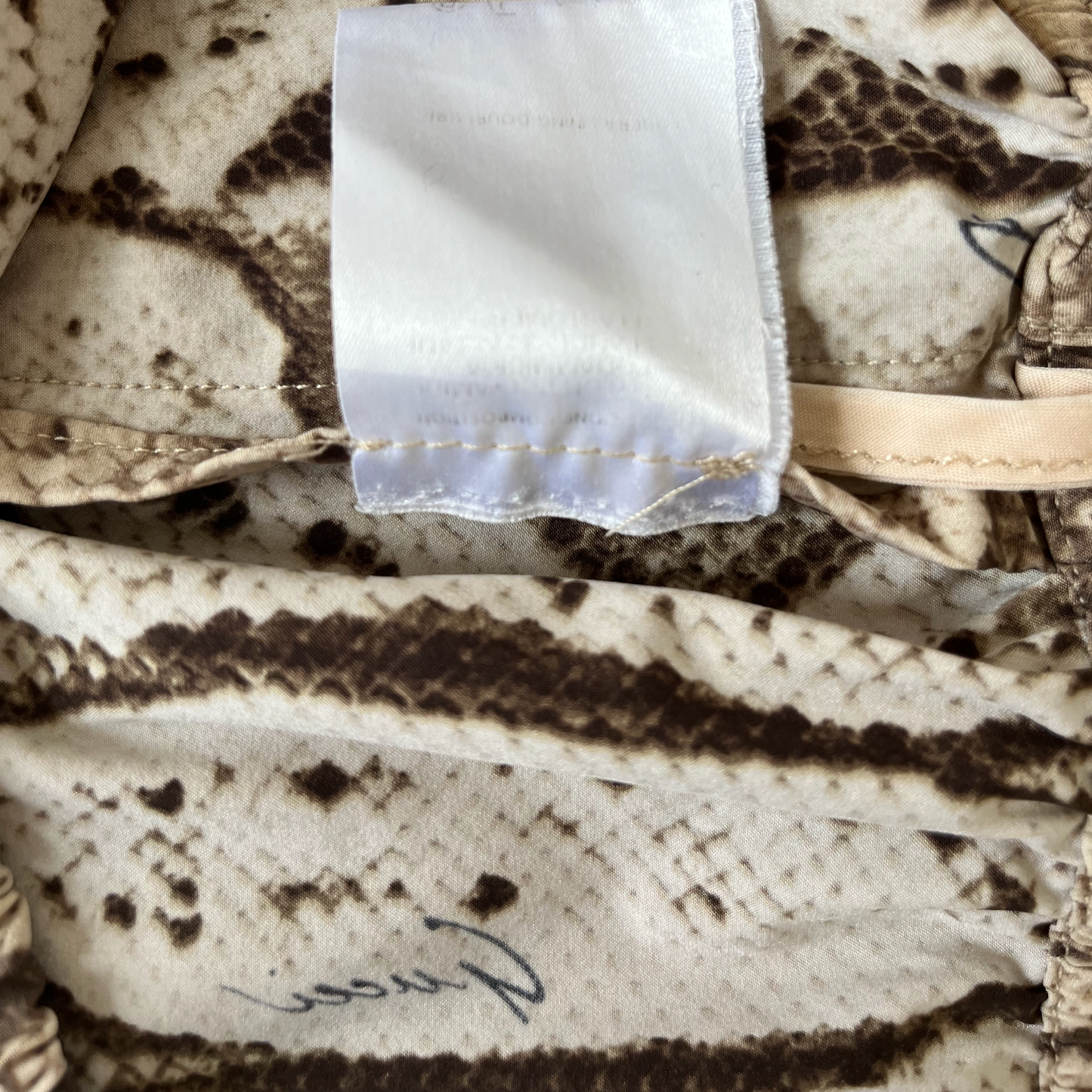 Gucci SS 2000 Python Printed Micro Shorts by Tom Ford
