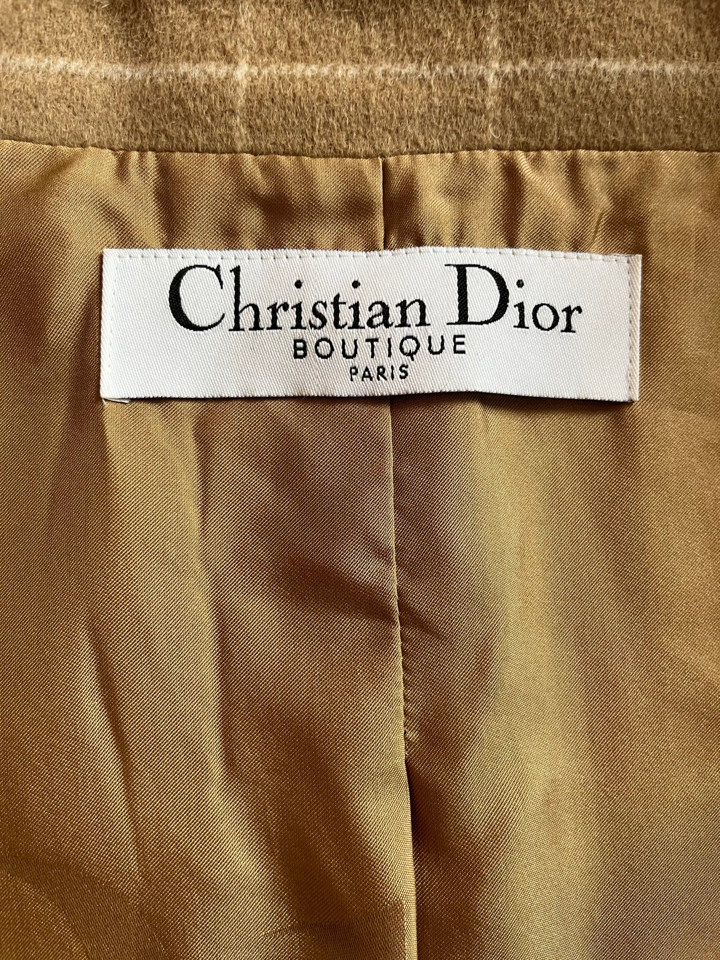 Christian Dior by John Galliano AW 2005 Camel Double Breasted Jacket
