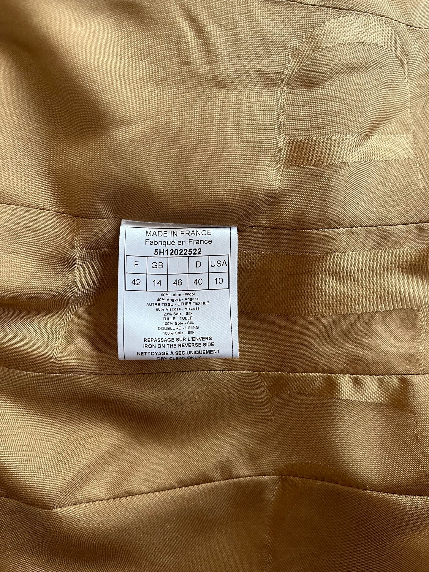 Christian Dior by John Galliano AW 2005 Camel Double Breasted Jacket