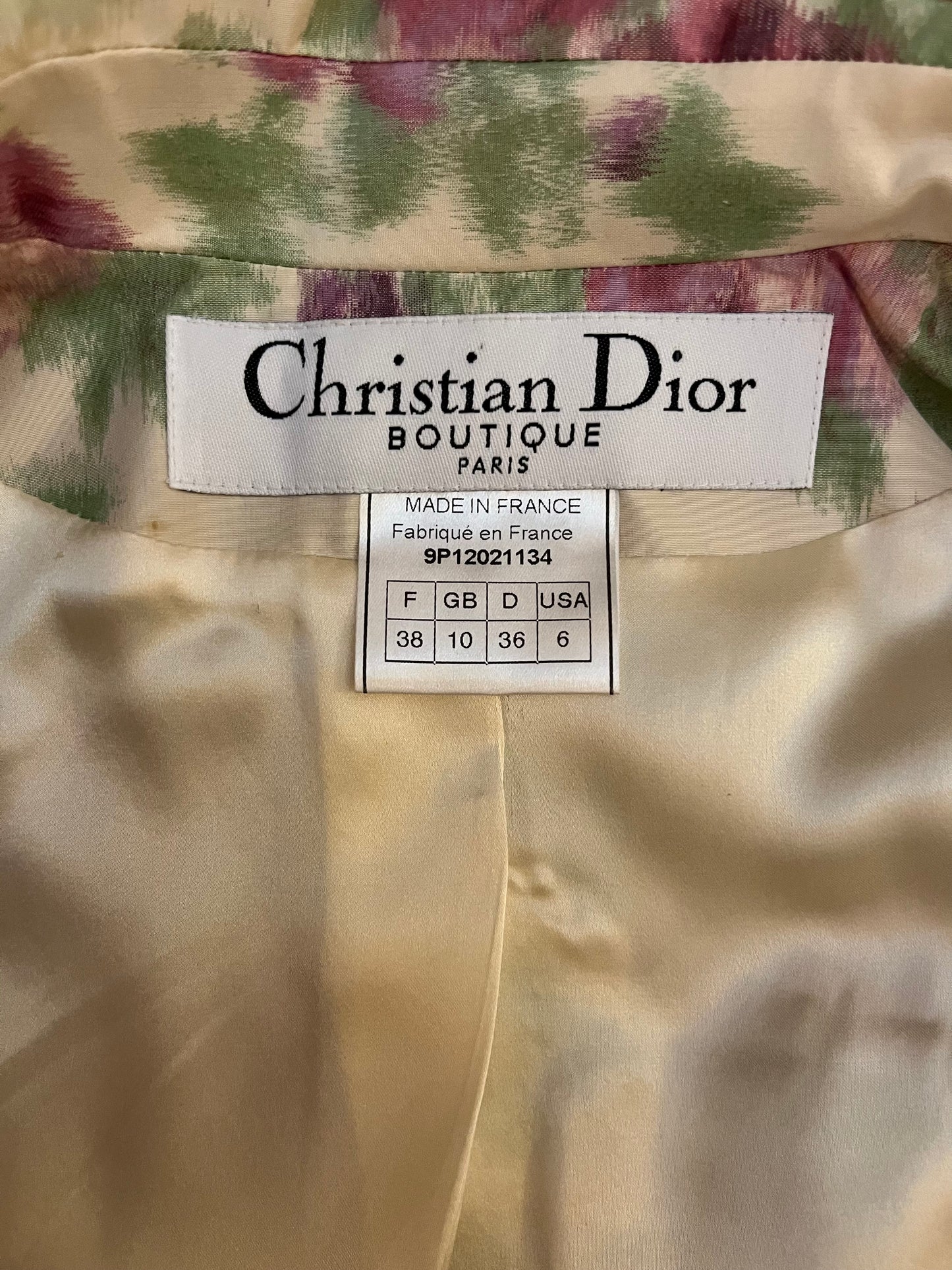 Christian Dior by John Galliano SS 1999 Floral Jacket & Skirt Set