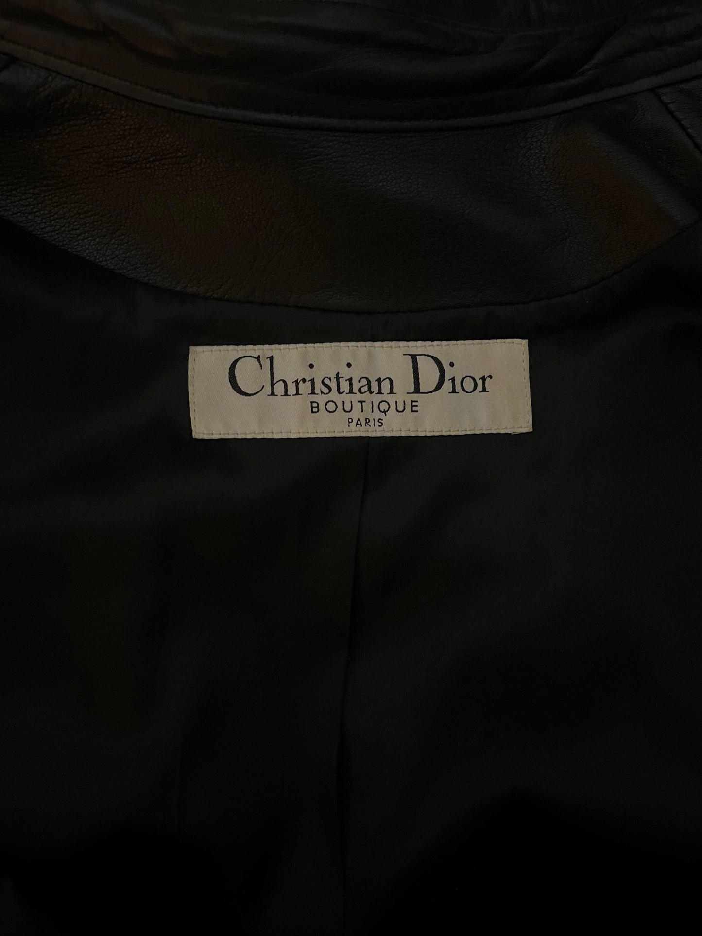 Christian Dior by John Galliano SS 2004 Black Bondage Leather Jacket