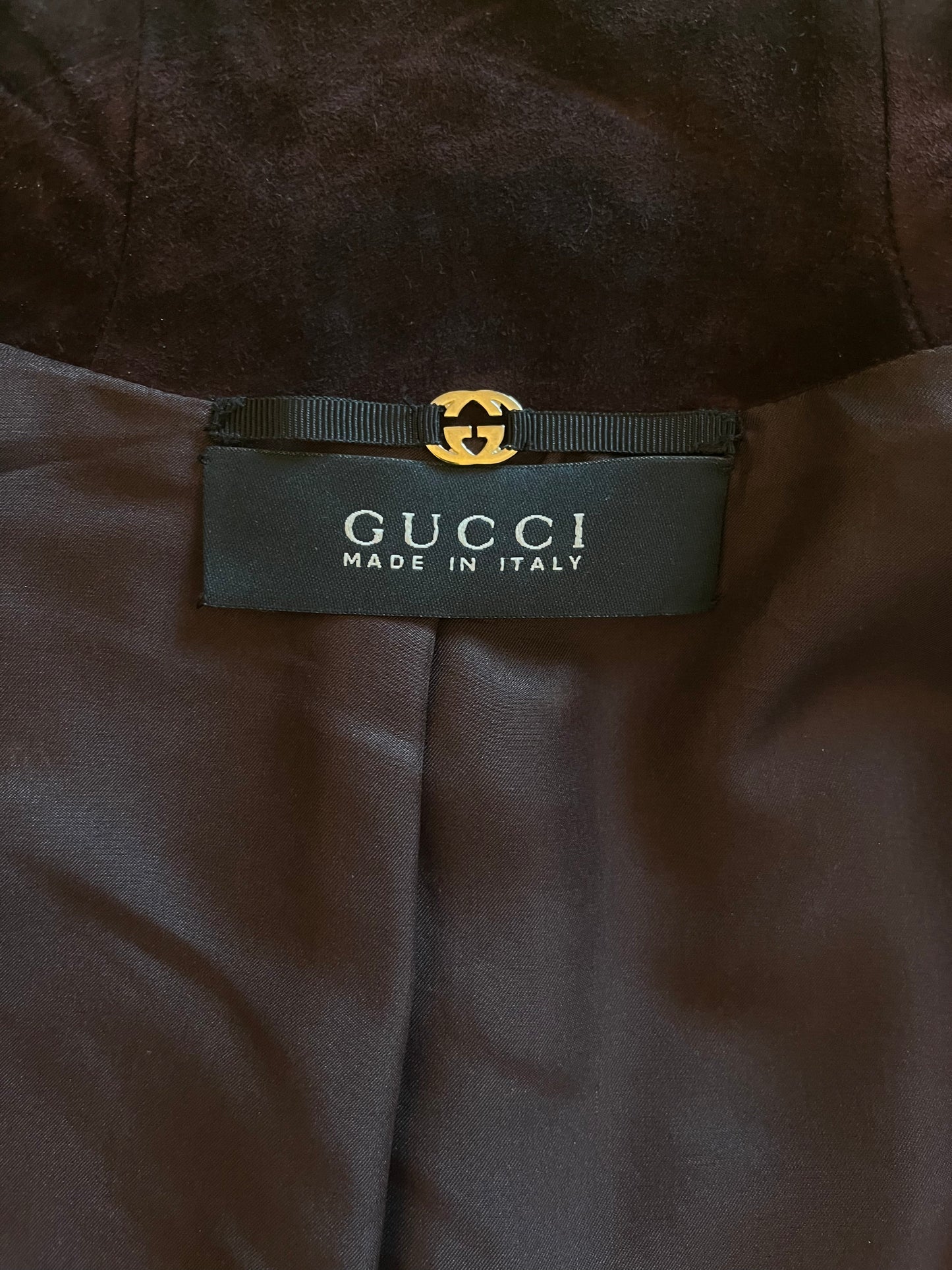 Gucci AW 2004 Python Suede Jacket