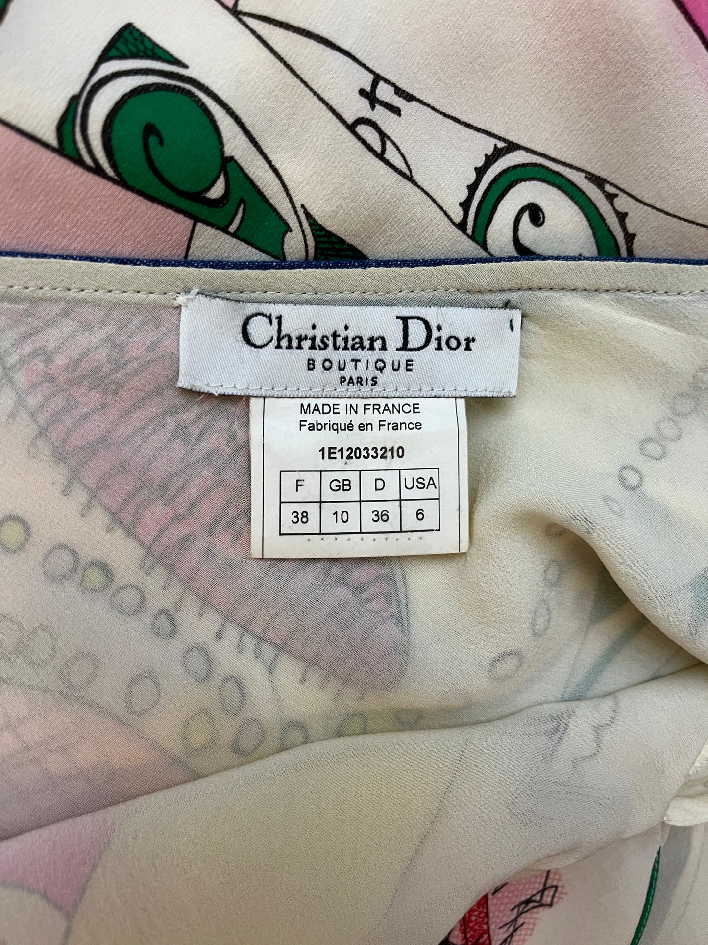 Christian Dior by John Galliano SS 2001 Silk Chiffon Skirt