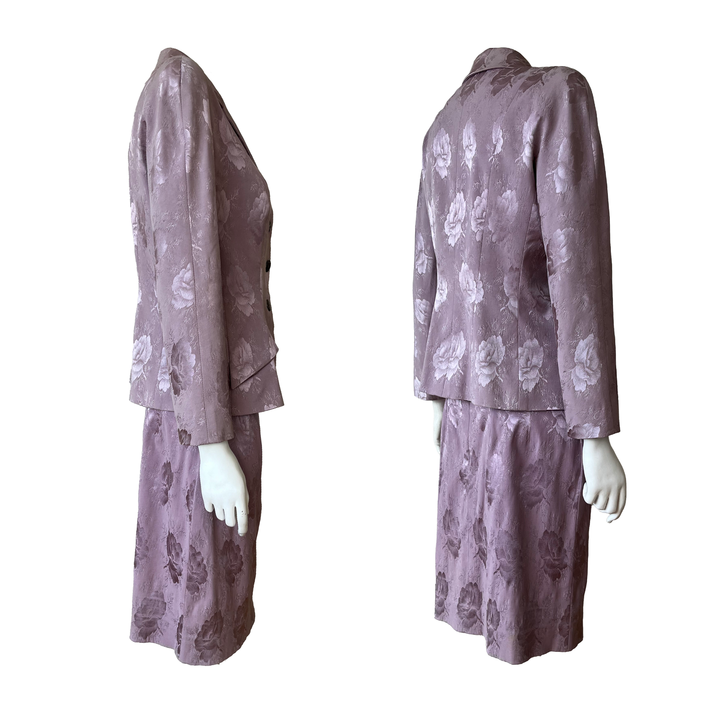 Christian Dior by John Galliano AW1997 Lilac Floral Jacket Suit