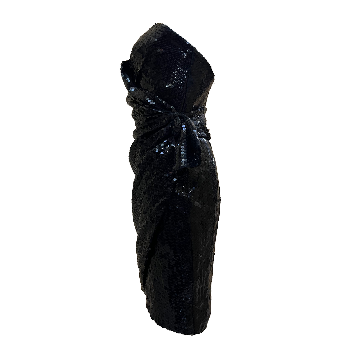 Thierry Mugler 90s Wrap bustier sequins cocktail dress