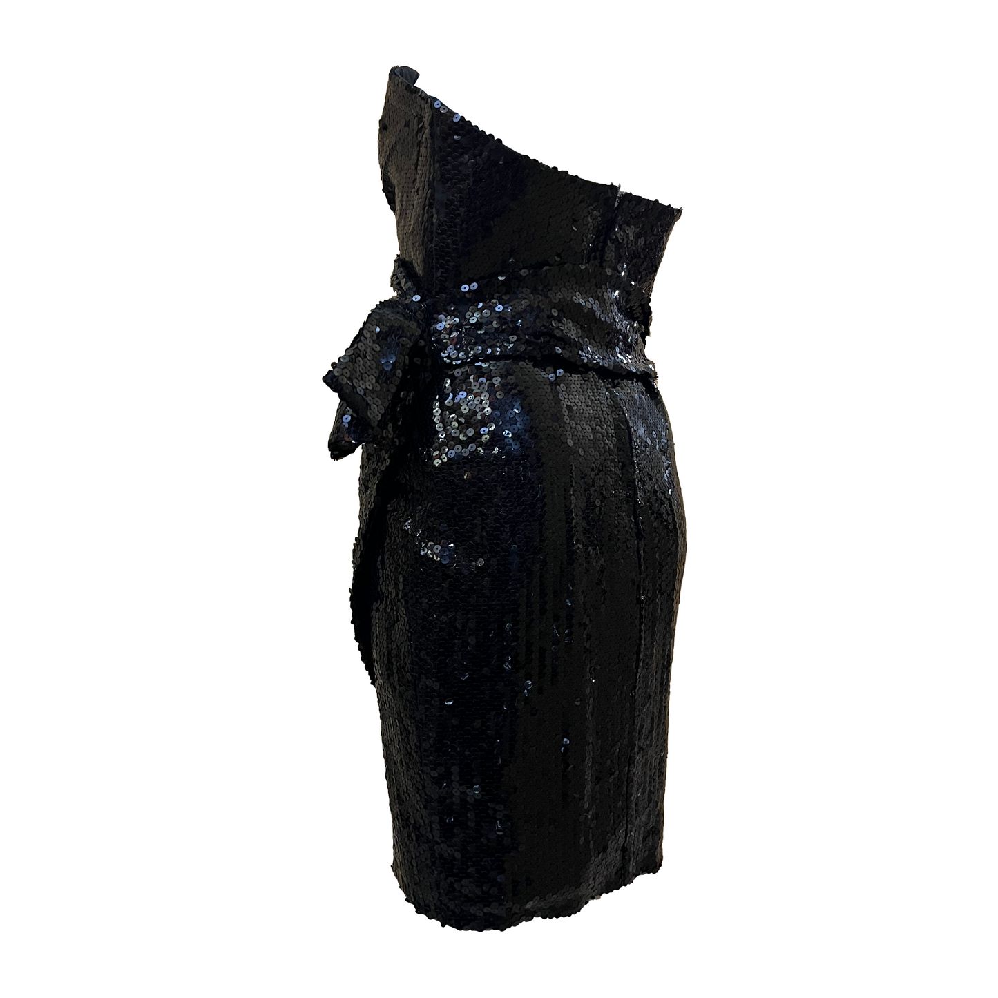 Thierry Mugler 90s Wrap bustier sequins cocktail dress