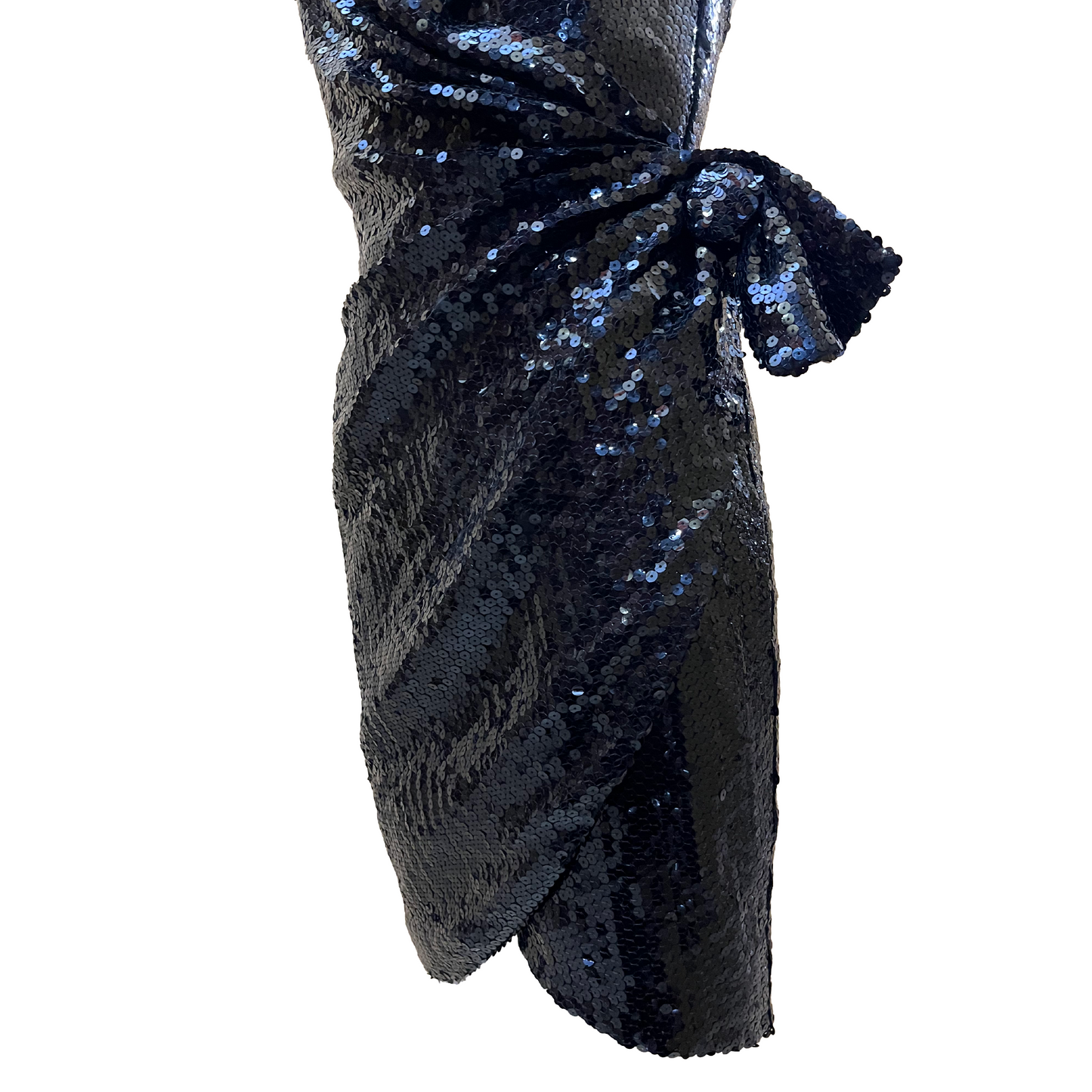 Thierry Mugler 90s Wrap bustier sequins cocktail dress