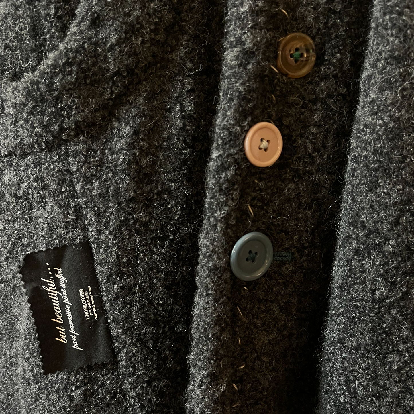 Undercover by Jun Takahashi AW 2004 ‘But beautiful…’ Dark Grey Coat