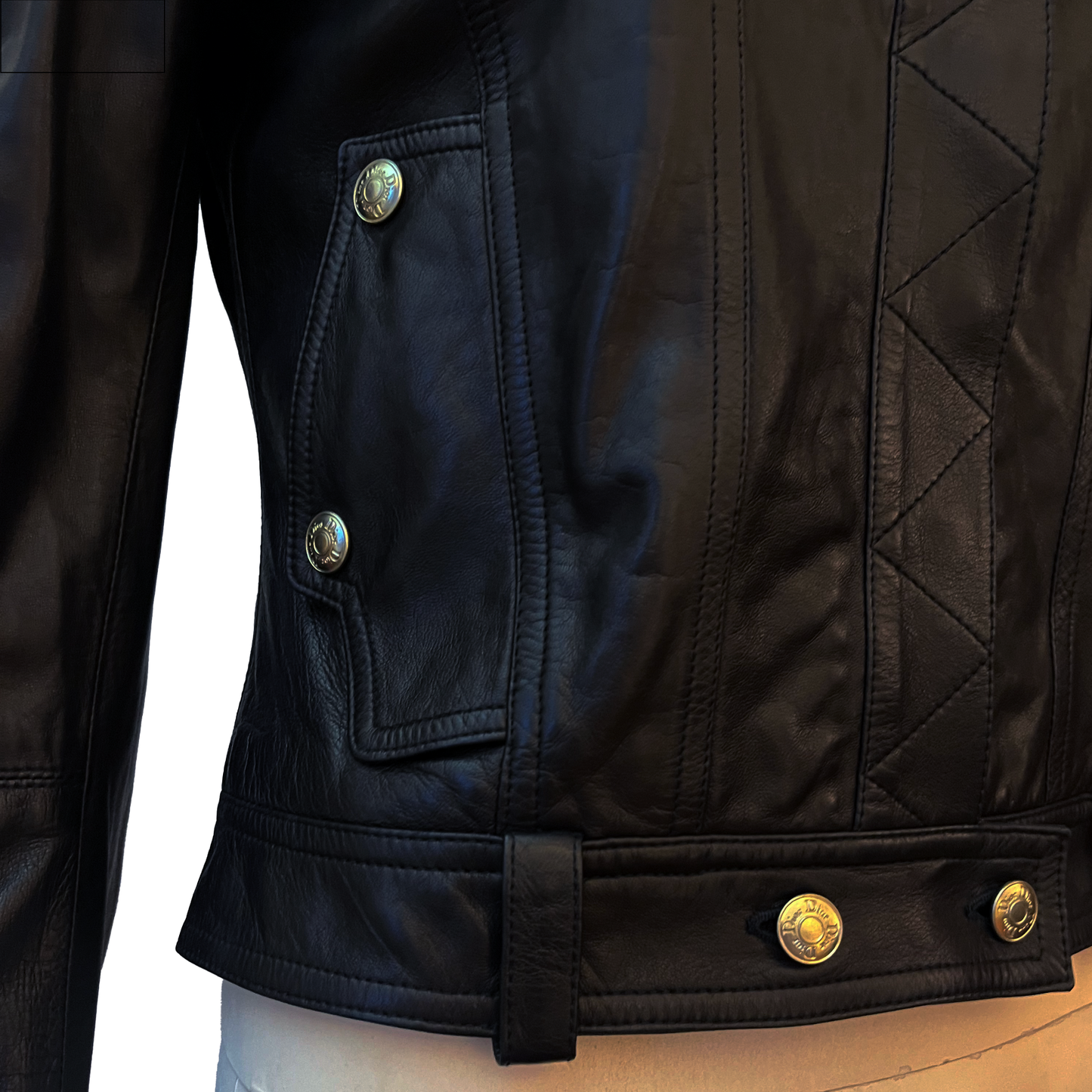 Christian Dior by John Galliano SS 2004 Black Bondage Leather Jacket