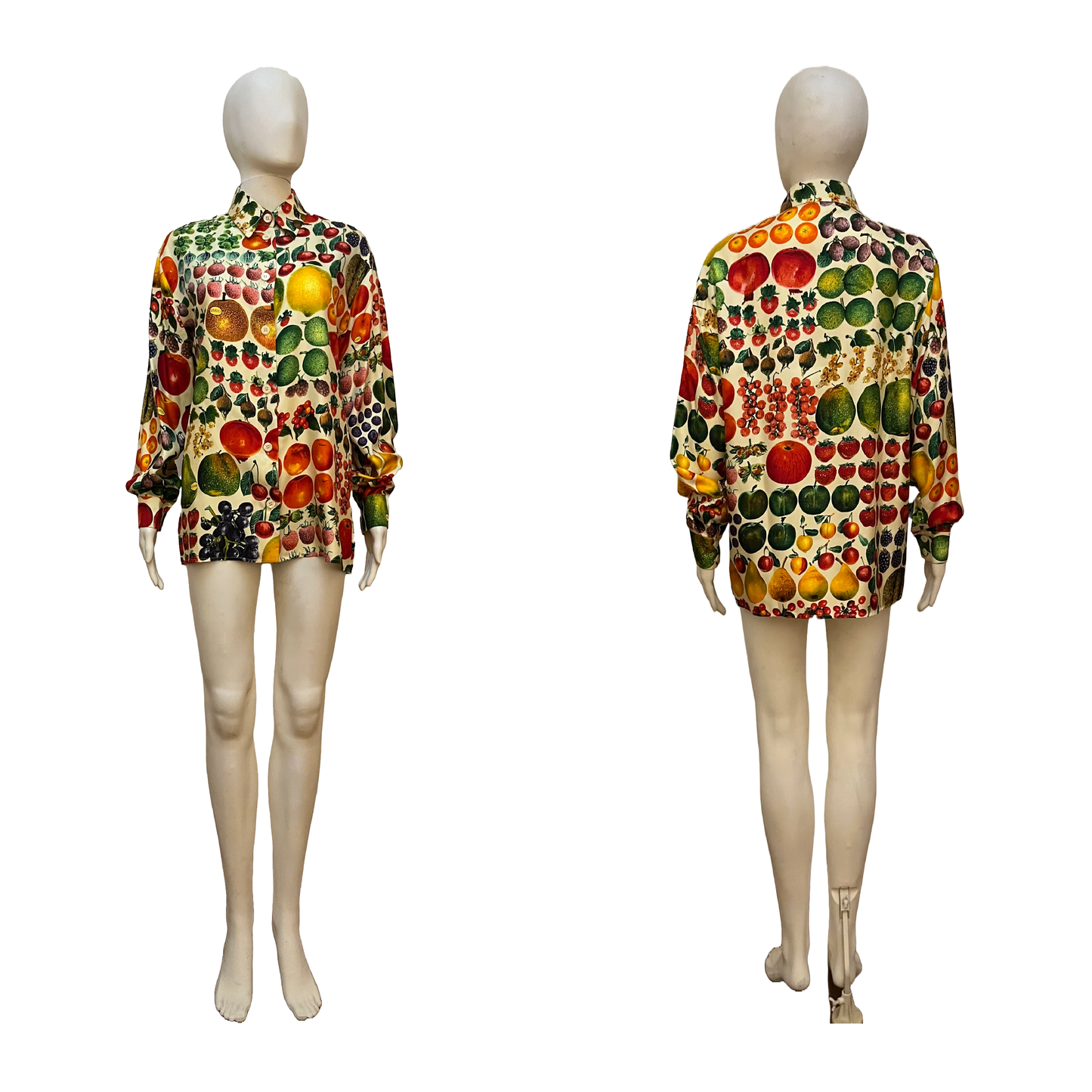 Gucci by Tom Ford SS 1996 Fruit Printed Silk Shirts