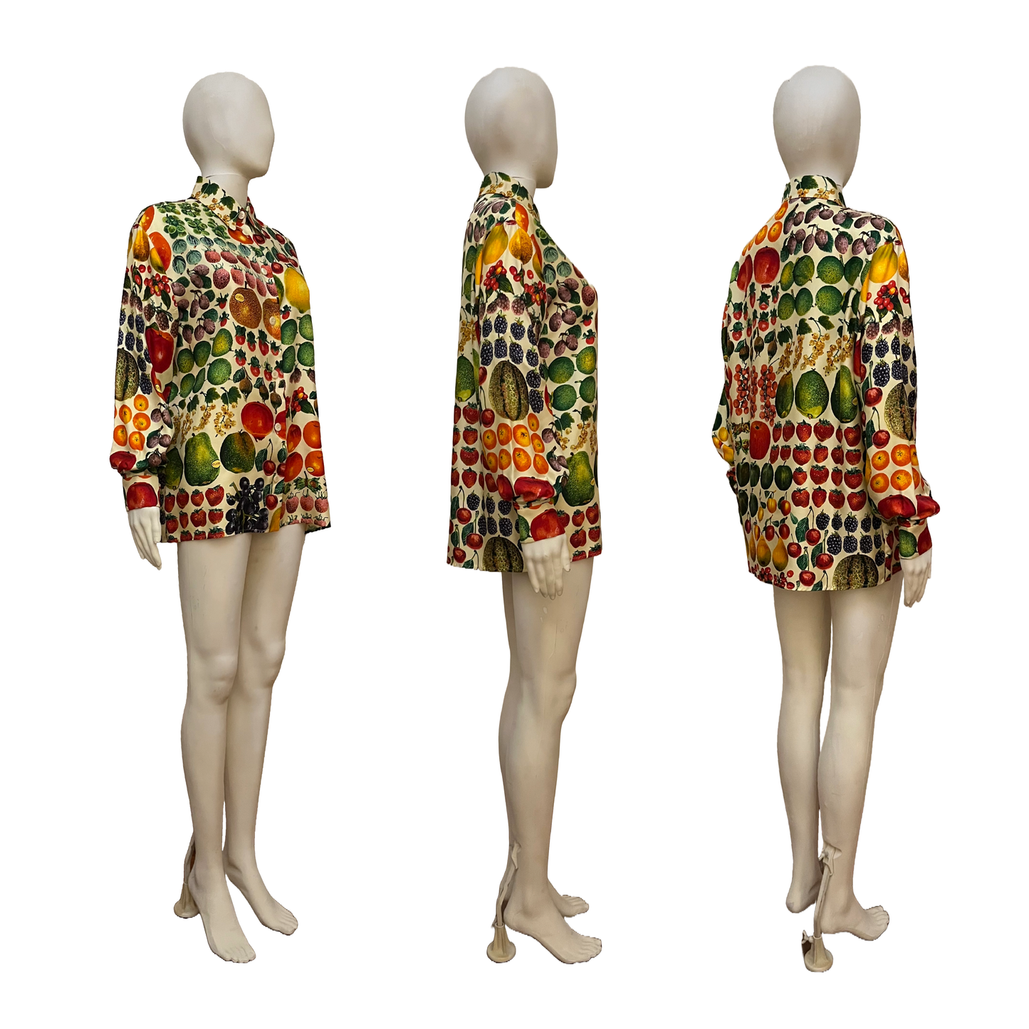 Gucci by Tom Ford SS 1996 Fruit Printed Silk Shirts