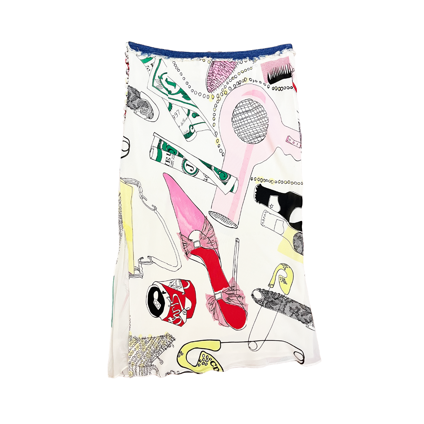Christian Dior by John Galliano SS 2001 Silk Chiffon Skirt