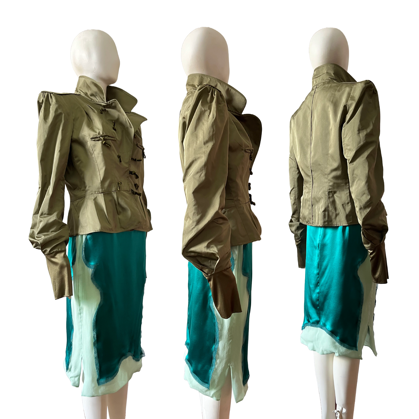 Yves Saint Laurent by Tom Ford AW 2004 Pagoda Jacket with Skirt