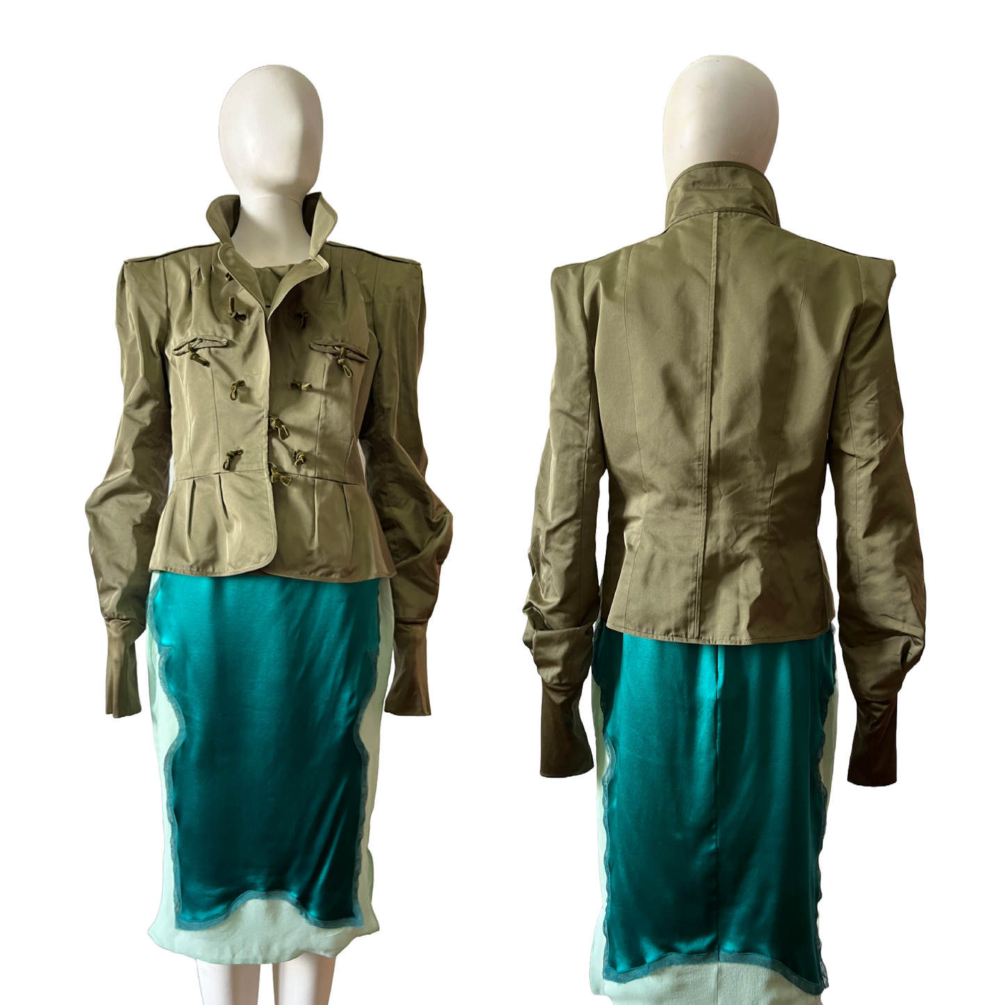 Yves Saint Laurent by Tom Ford AW 2004 Pagoda Jacket with Skirt