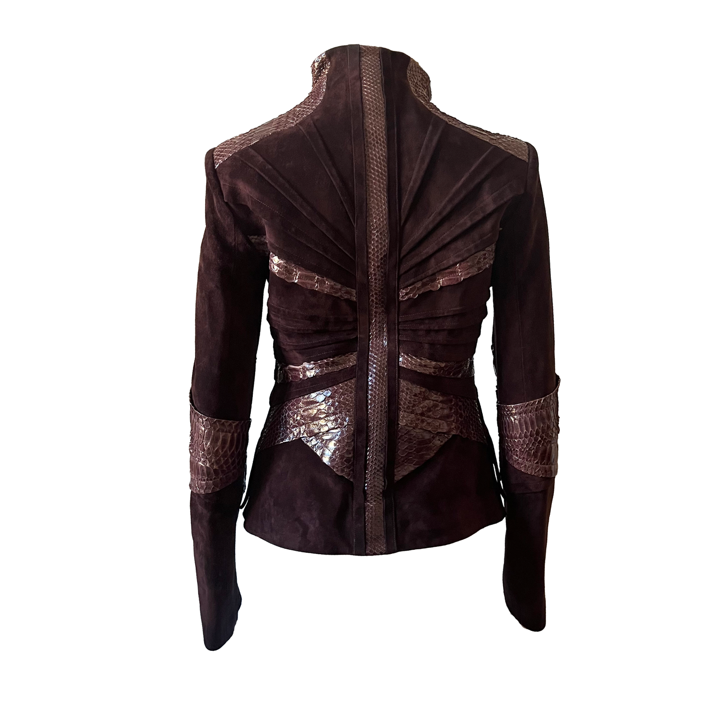 Gucci AW 2004 Python Suede Jacket