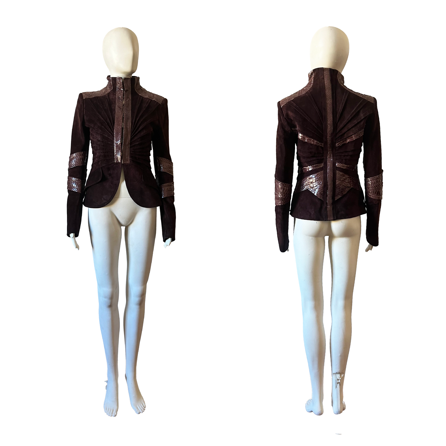 Gucci AW 2004 Python Suede Jacket