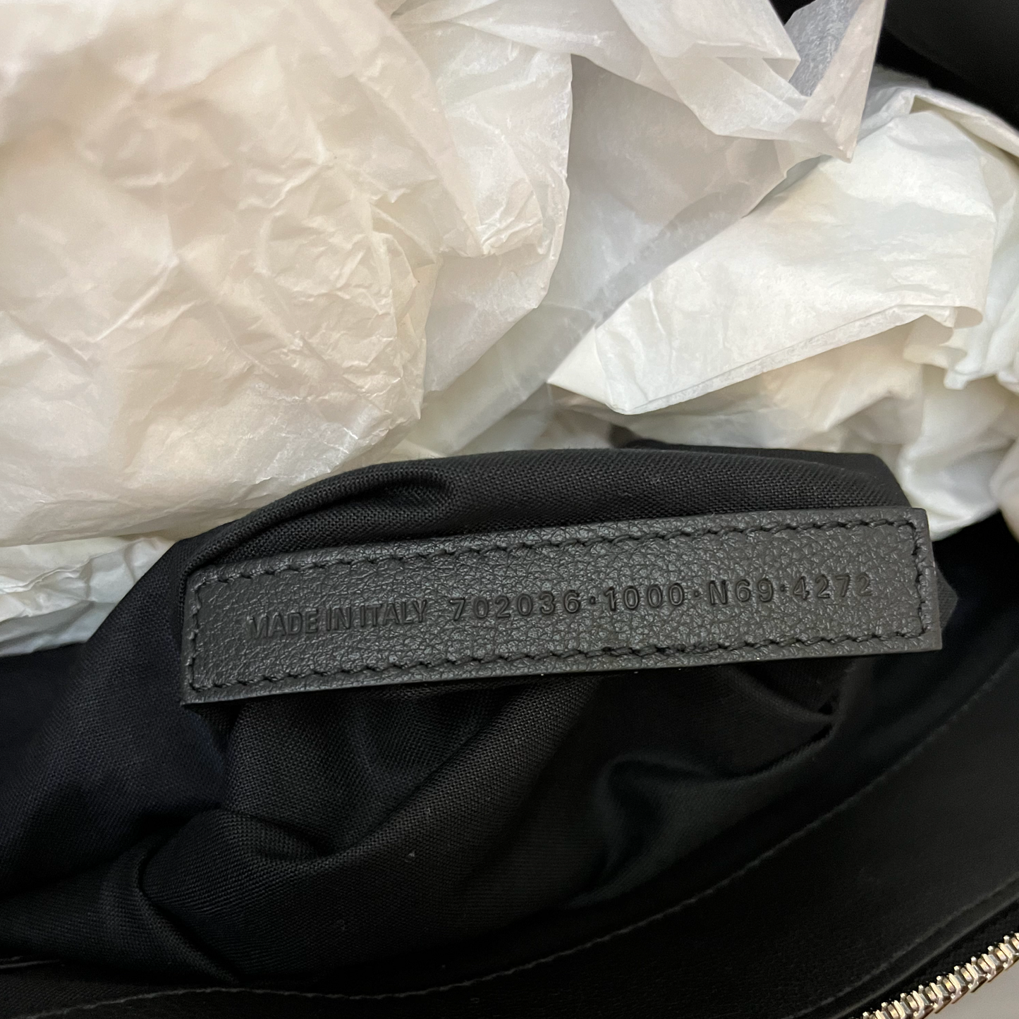 Balenciaga Emo Leather Bucket Bag