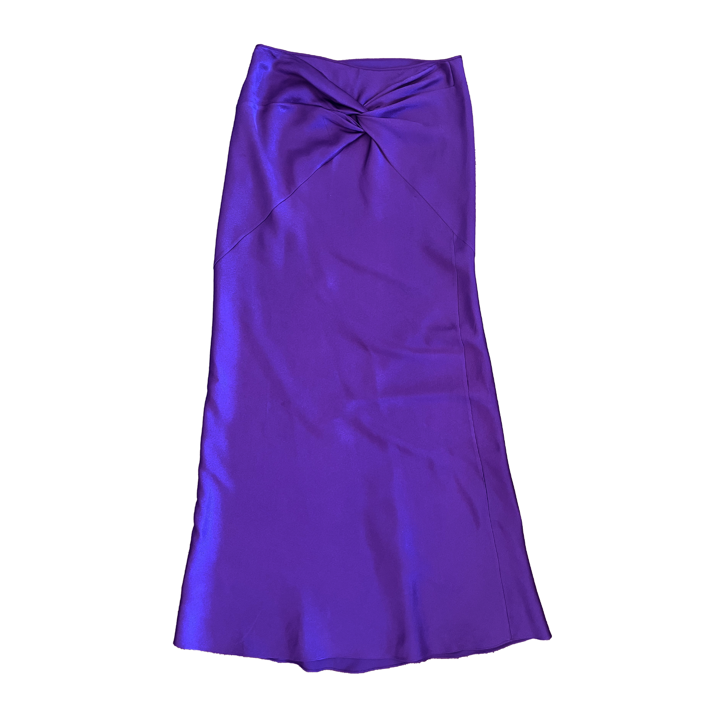 John Galliano SS 2000 Violet acetate evening skirt