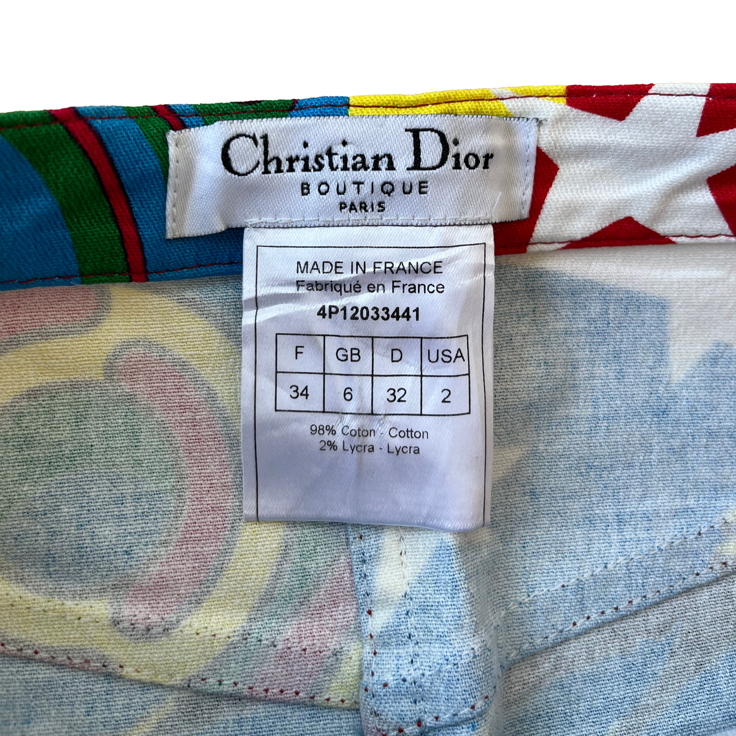 Christian Dior by John Galliano SS 2004 Rasta Mania Skirt