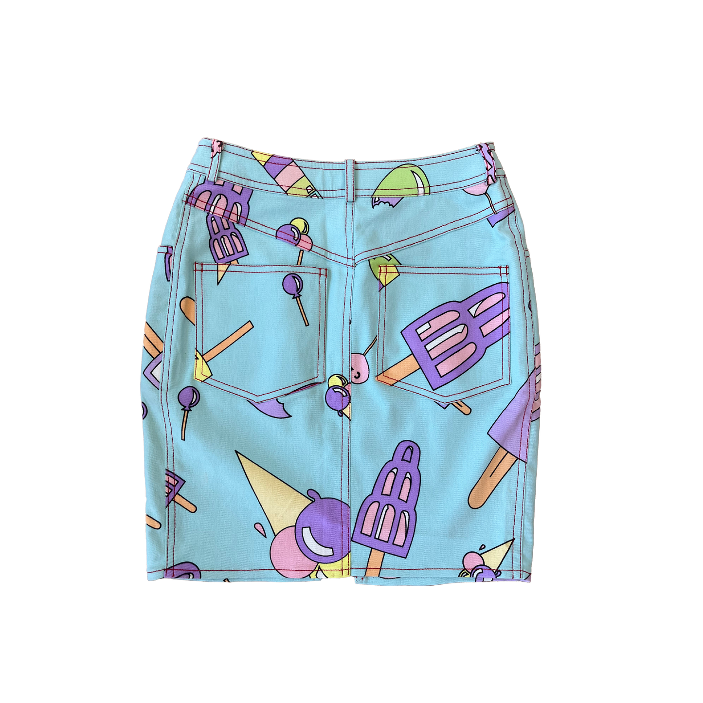 Christian Dior by John Galliano SS 2002 Ice Cream Treats printed Top & Skirt Set