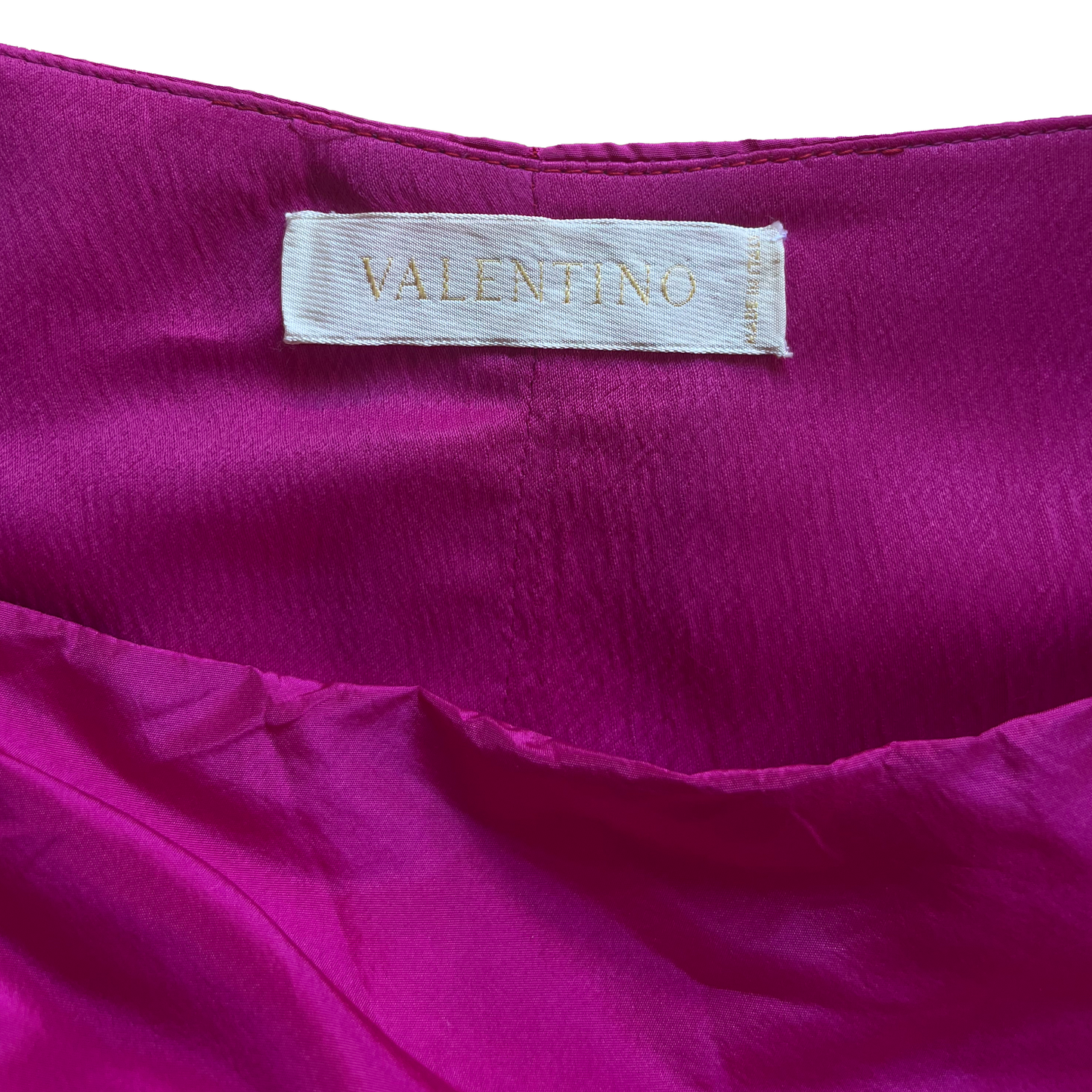 Valentino SS 2008 Fuchsia Silk Taffeta Cocktail Dress