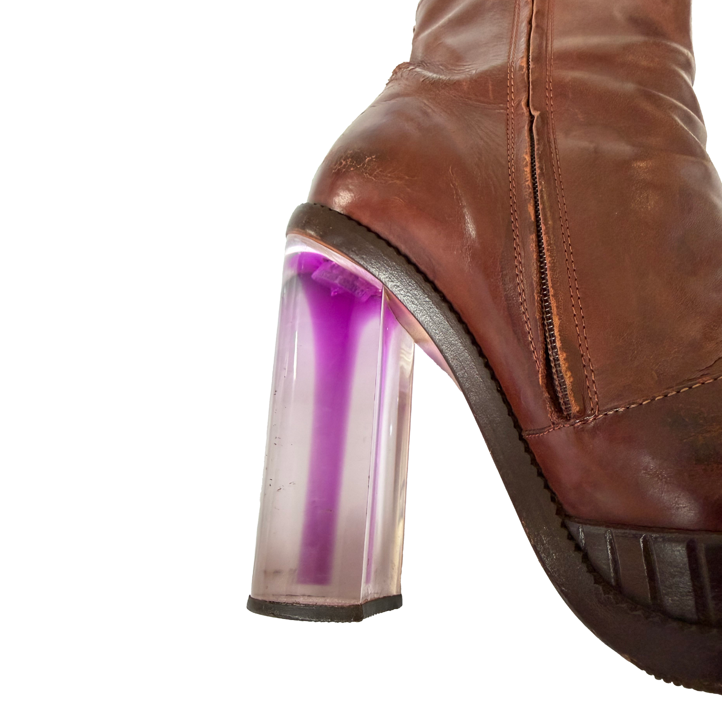 Maison Martin Margiela 2010s Plexiglass Heel Boots