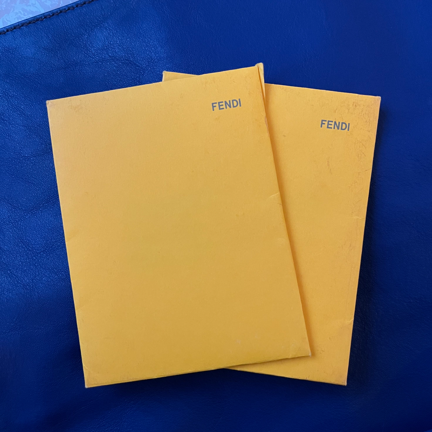 Fendi Blue Maxi Baguette Bag