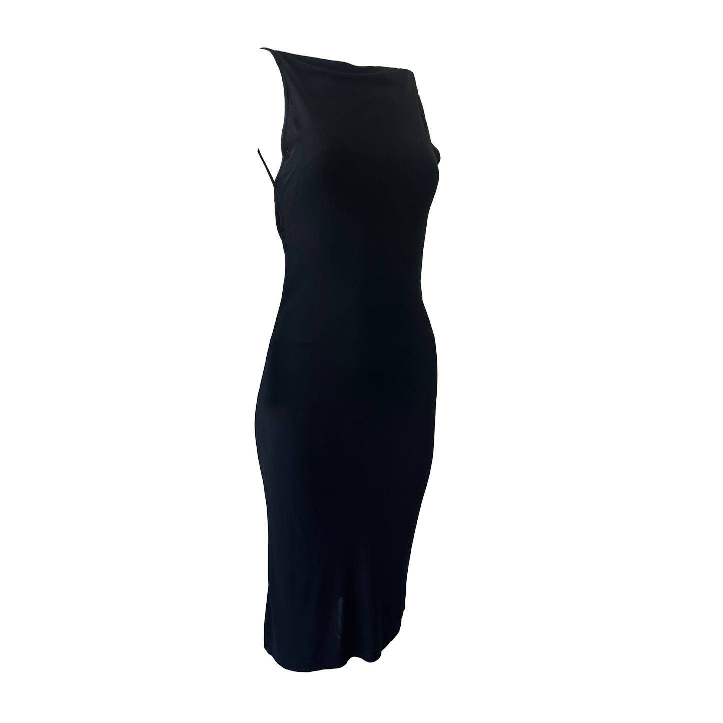 Yves Saint Laurent Rive Gauche 90s Black Dress
