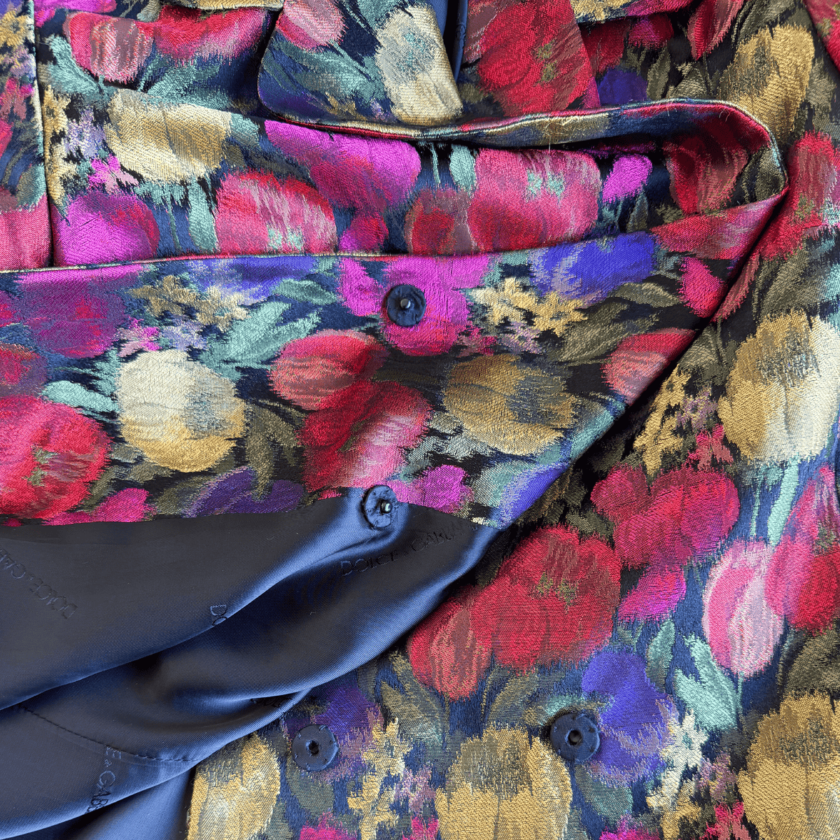 Dolce & Gabbana Floral Jacquard Coat