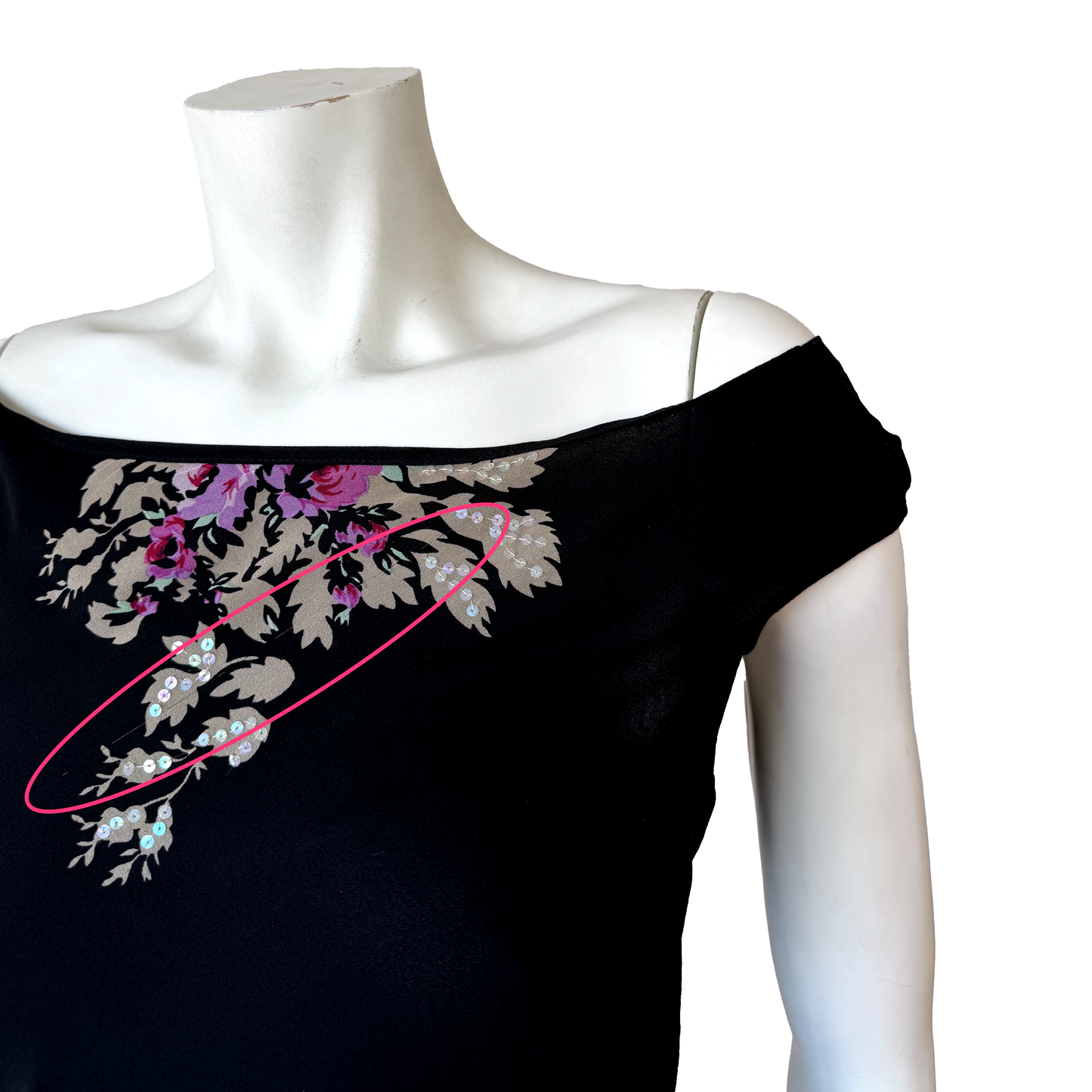 Anna Molinari Floral Silk Dress