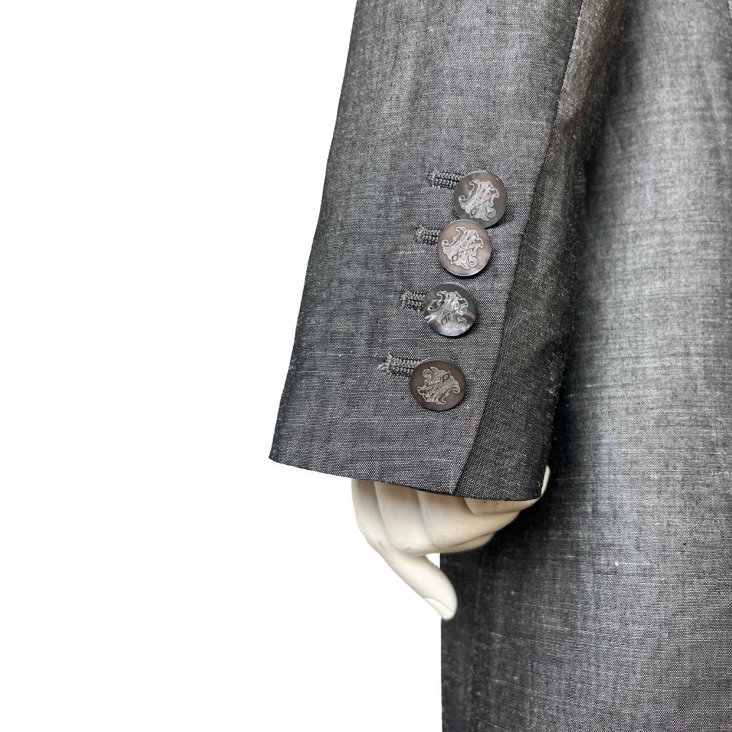 Alexander McQueen SS 1999 “No.13” Grey Embroidered Suit