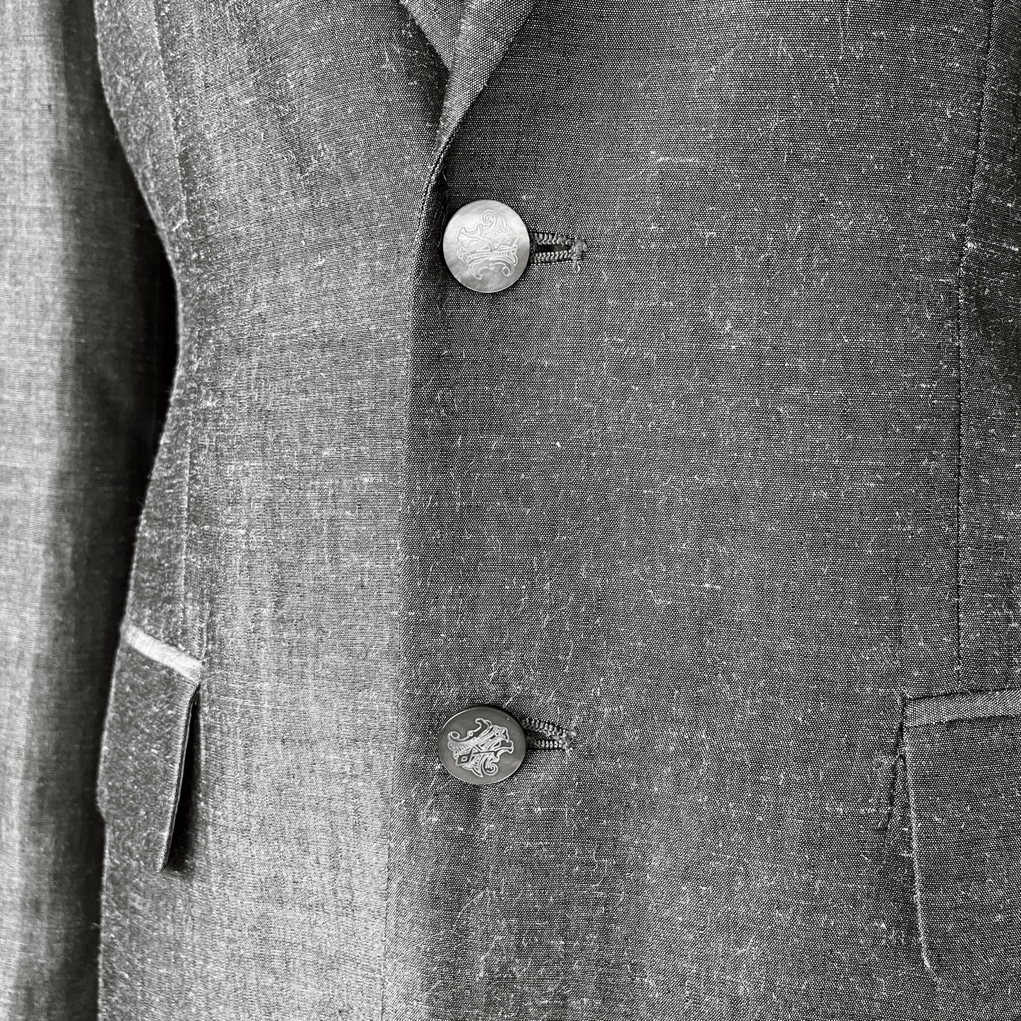 Alexander McQueen SS 1999 “No.13” Grey Embroidered Suit