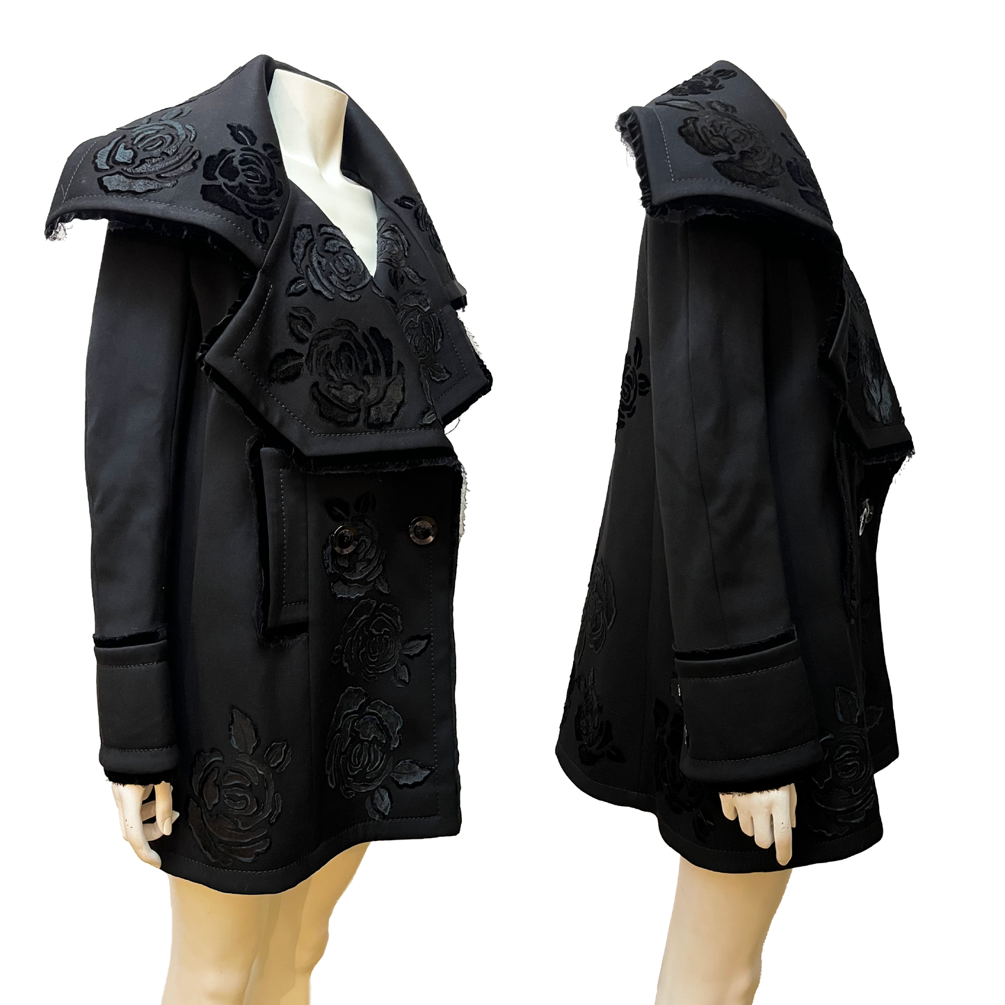 Christian Dior by John Galliano AW 2005 Black Wool Coat