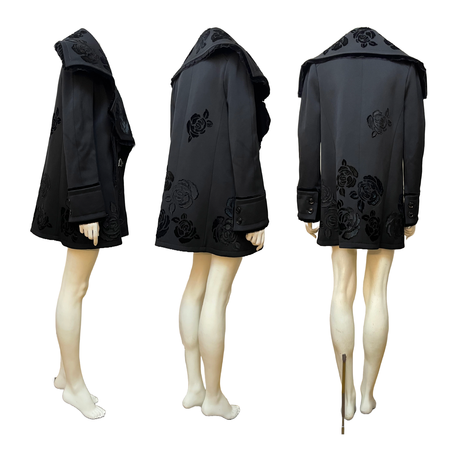 Christian Dior by John Galliano AW 2005 Black Wool Coat