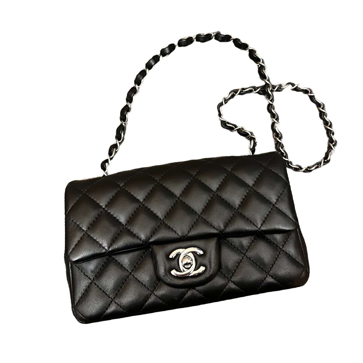 CHANEL 2021 Timeless Mini Lambskin Black Bag