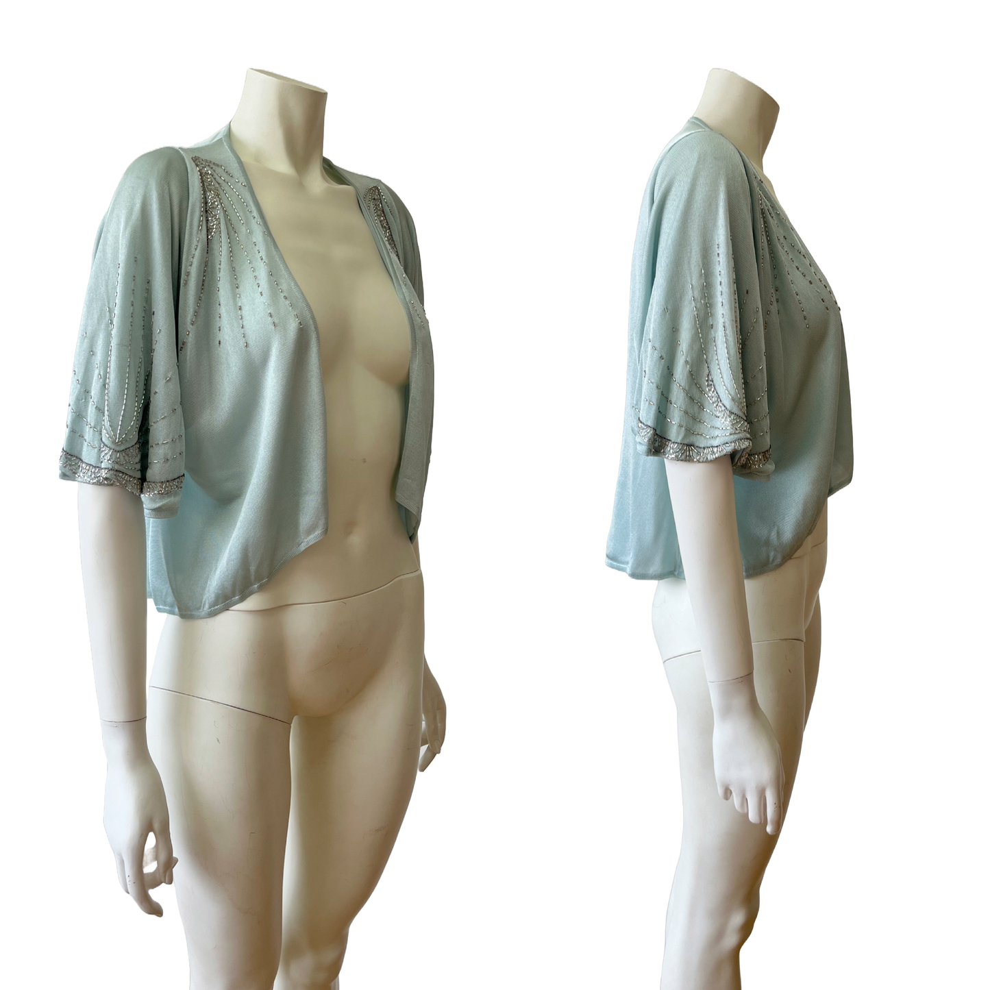 Christian Dior by John Galliano baby blue knit Cardigan