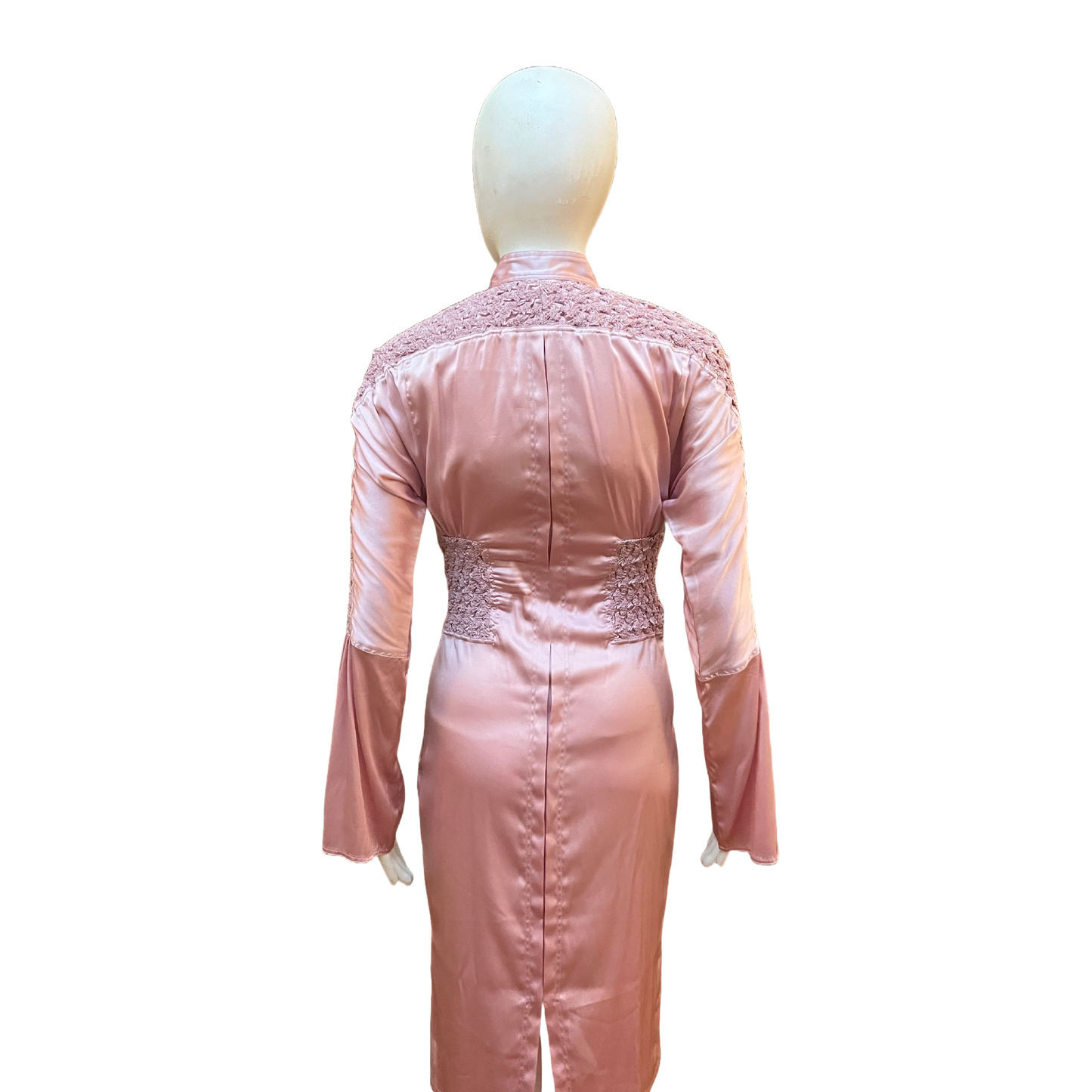 Gucci by Tom Ford SS 2004 Pink Ruched Silk Dress