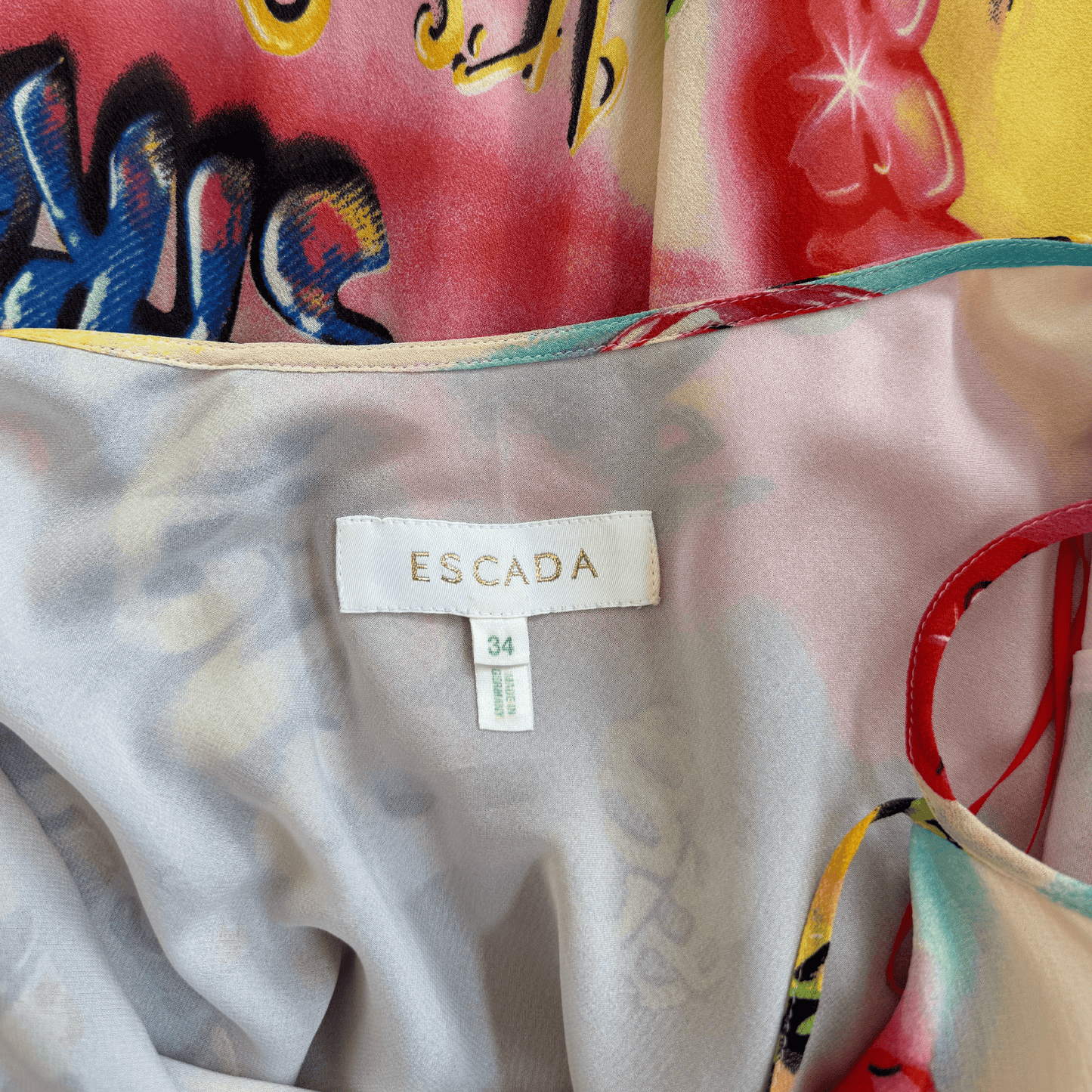 Escada Graffiti Dress