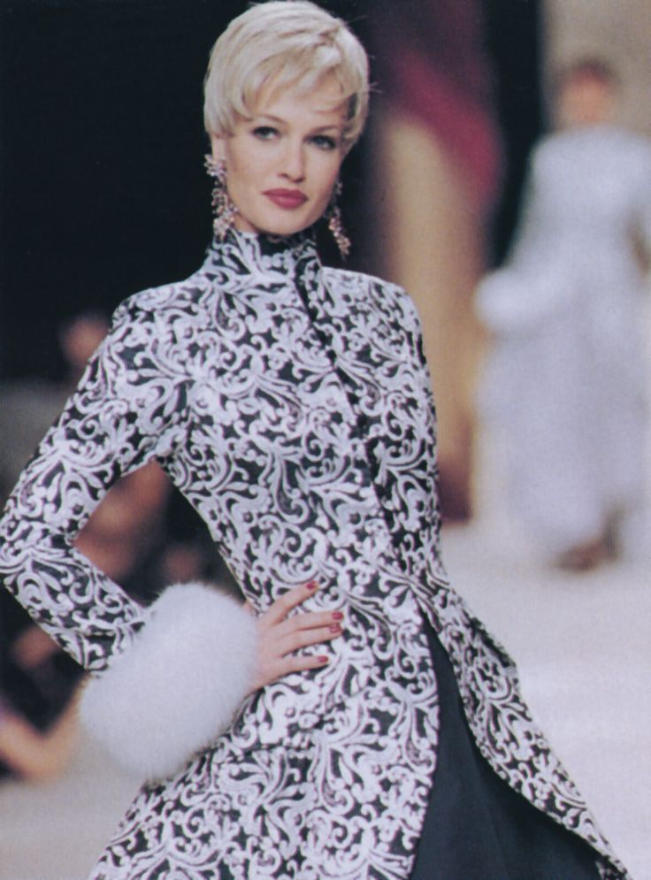 Jacques Fath AW 1994 Haute Couture Runway Coat & Vest