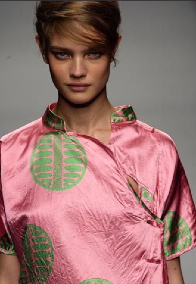 MIU MIU by Miuccia Prada SS 2003 Silk Cheongsam Blouse